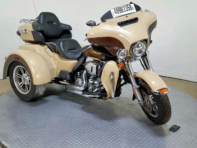 1HD1MAL11EB859840 - 2014 HARLEY-DAVIDSON FLHTCUTG T TAN photo 2