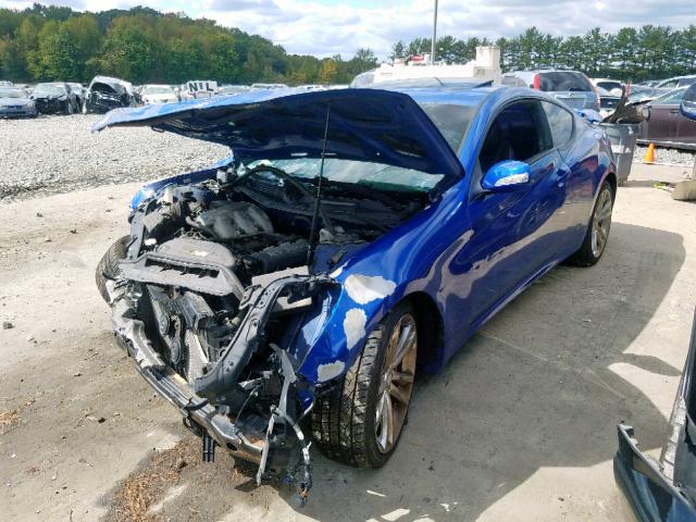 KMHHU6KH8AU027563 - 2010 HYUNDAI GENESIS CO BLUE photo 2