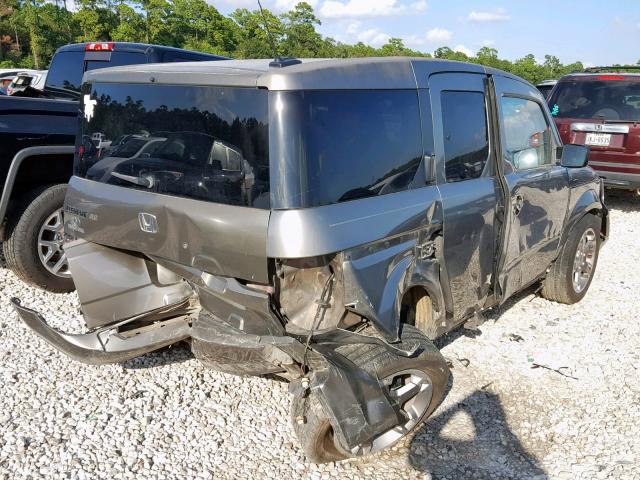 5J6YH18937L005524 - 2007 HONDA ELEMENT SC GRAY photo 4