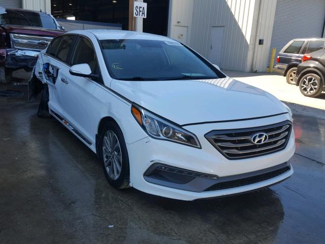 5NPE34AFXFH233144 - 2015 HYUNDAI SONATA SPO WHITE photo 1