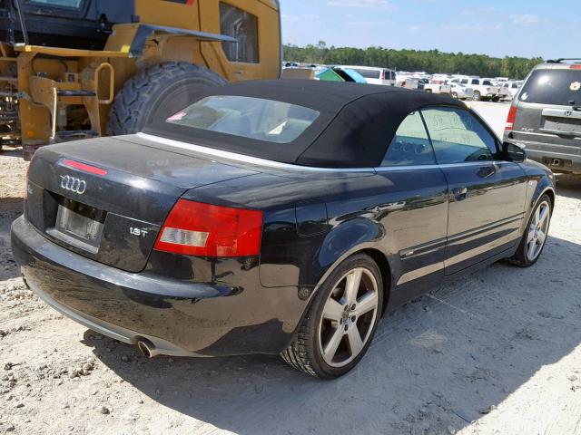 WAUBC48H66K008034 - 2006 AUDI A4 S-LINE BLACK photo 4