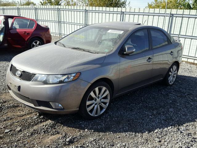 KNAFW4A36A5068376 - 2010 KIA FORTE SX BROWN photo 2