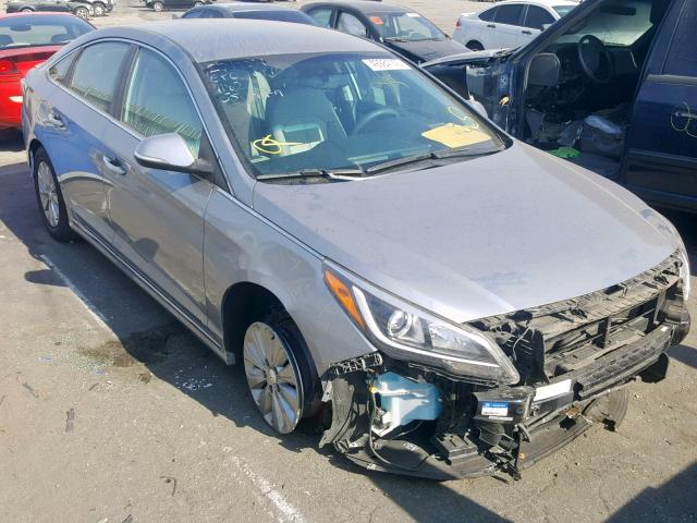 KMHE24L16GA040644 - 2016 HYUNDAI SONATA HYB SILVER photo 1