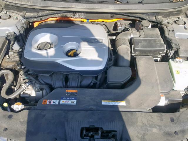 KMHE24L16GA040644 - 2016 HYUNDAI SONATA HYB SILVER photo 7