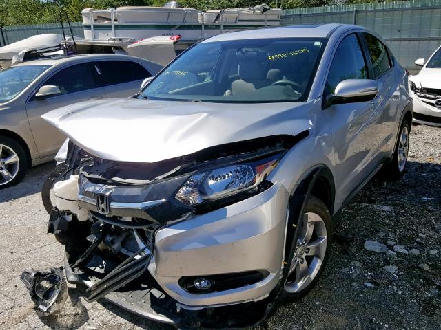 3CZRU6H54GM758620 - 2016 HONDA HR-V EX SILVER photo 2