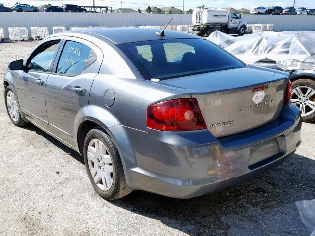 1C3CDZAB6CN285563 - 2012 DODGE AVENGER SE GRAY photo 3