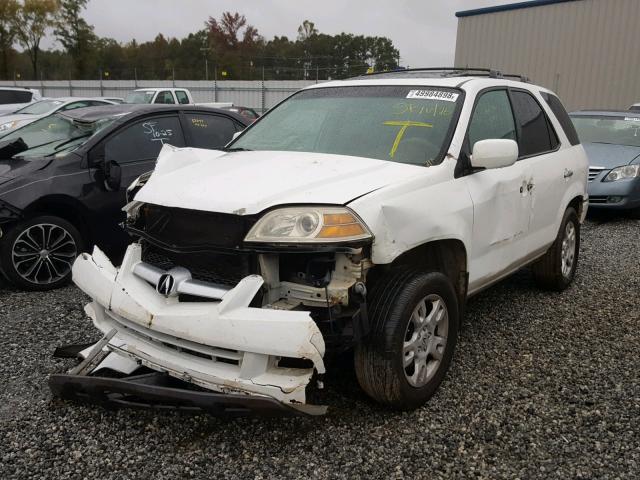 2HNYD18695H540899 - 2005 ACURA MDX TOURIN WHITE photo 2