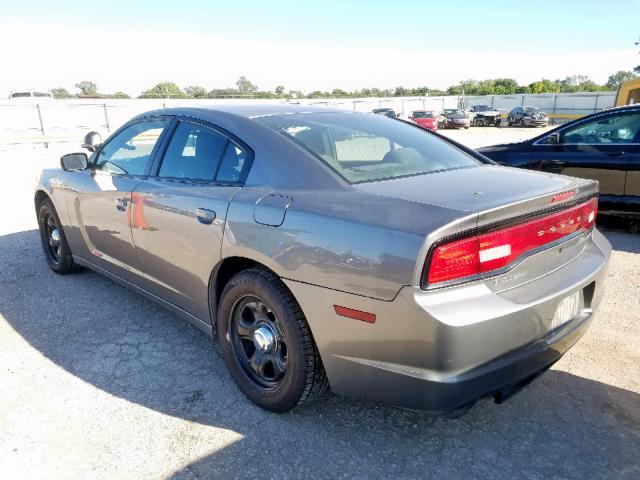 2B3CL1CT6BH550643 - 2011 DODGE CHARGER PO GRAY photo 3