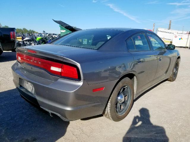 2B3CL1CT6BH550643 - 2011 DODGE CHARGER PO GRAY photo 4