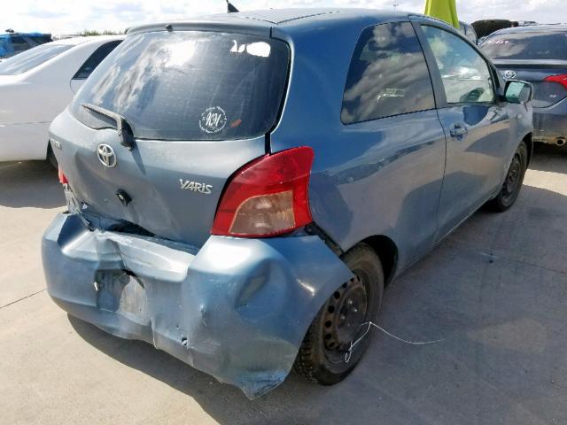 JTDJT923975128581 - 2007 TOYOTA YARIS BLUE photo 4