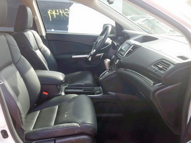 5J6RM3H77GL016553 - 2016 HONDA CR-V EXL WHITE photo 5