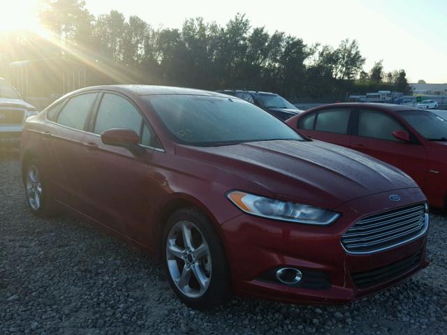 3FA6P0G71GR402764 - 2016 FORD FUSION S RED photo 1