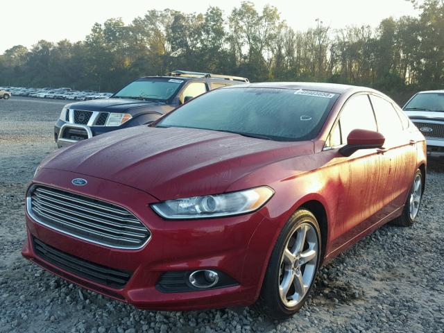 3FA6P0G71GR402764 - 2016 FORD FUSION S RED photo 2