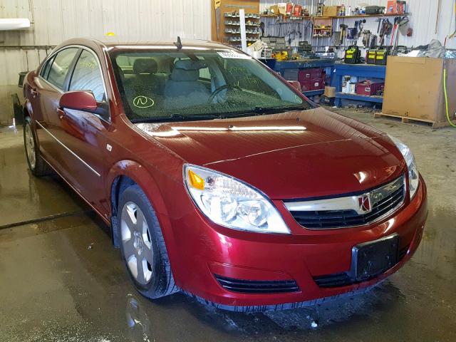 1G8ZS57N48F261375 - 2008 SATURN AURA XE MAROON photo 1