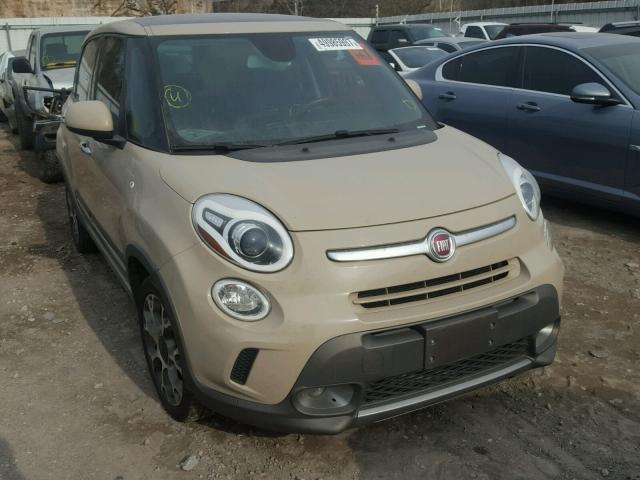 ZFBCFADH8EZ018463 - 2014 FIAT 500L TREKK TAN photo 1