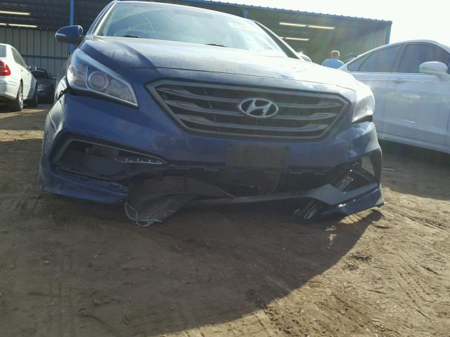 5NPE34AF9GH431103 - 2016 HYUNDAI SONATA SPO BLUE photo 9