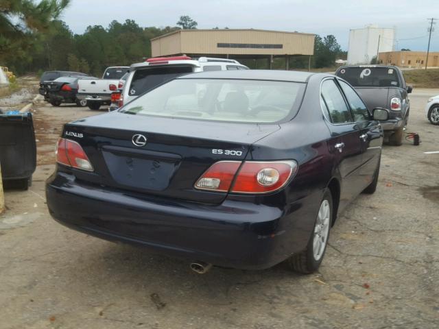 JTHBF30G836018090 - 2003 LEXUS ES 300 BLUE photo 4