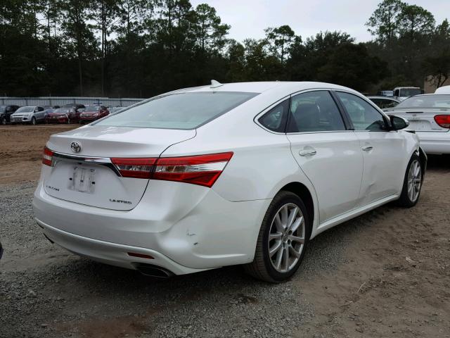 4T1BK1EB1FU169329 - 2015 TOYOTA AVALON XLE WHITE photo 4