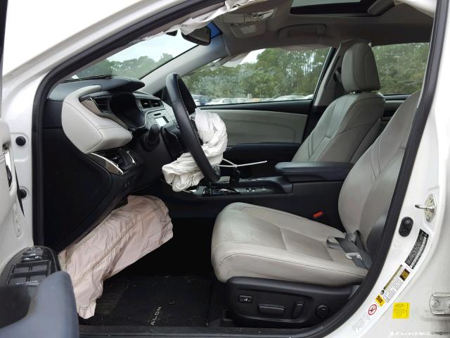 4T1BK1EB1FU169329 - 2015 TOYOTA AVALON XLE WHITE photo 5