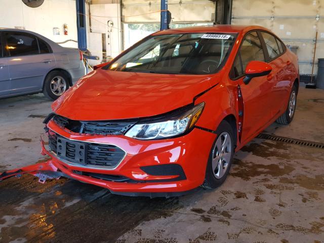 1G1BC5SM6J7236800 - 2018 CHEVROLET CRUZE LS RED photo 2