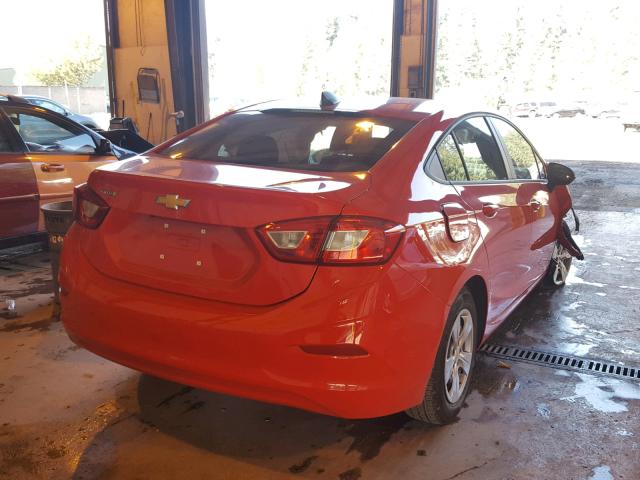 1G1BC5SM6J7236800 - 2018 CHEVROLET CRUZE LS RED photo 4