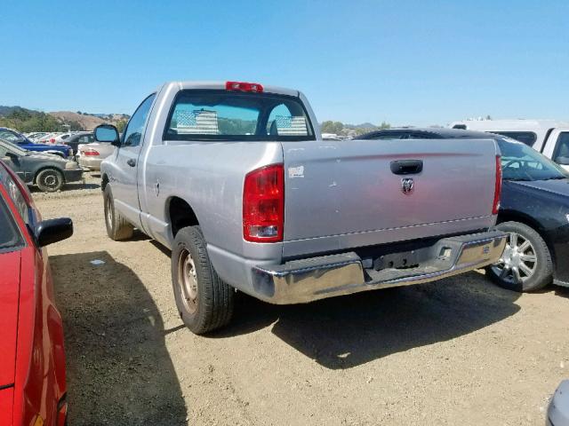 1D7HA16K45J564742 - 2005 DODGE RAM 1500 S SILVER photo 3