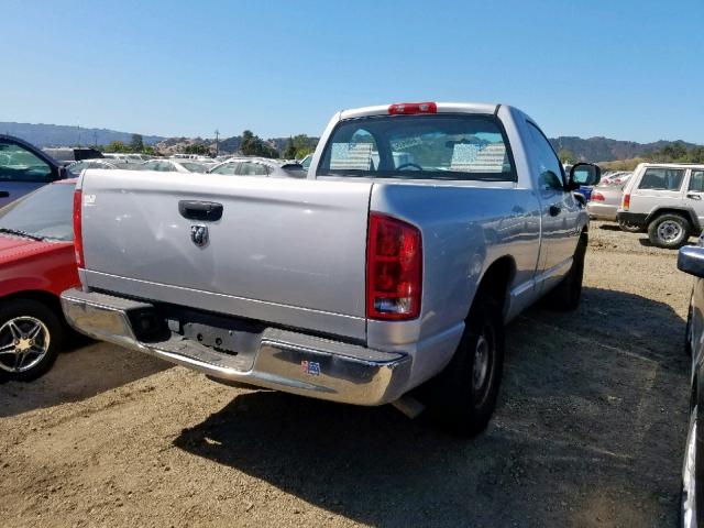 1D7HA16K45J564742 - 2005 DODGE RAM 1500 S SILVER photo 4