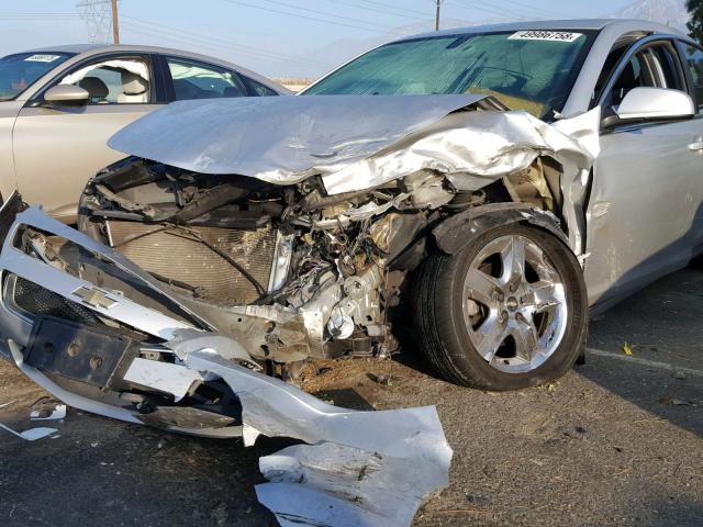 1G1ZH57N094262873 - 2009 CHEVROLET MALIBU 1LT SILVER photo 9
