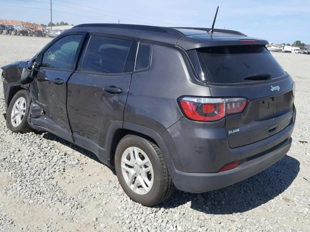 3C4NJCAB3JT133683 - 2018 JEEP COMPASS SP ნაცრისფერი ფოტო 3