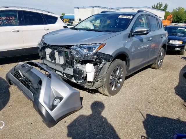 JTMDFREV6JJ234308 - 2018 TOYOTA RAV4 LIMIT SILVER photo 2