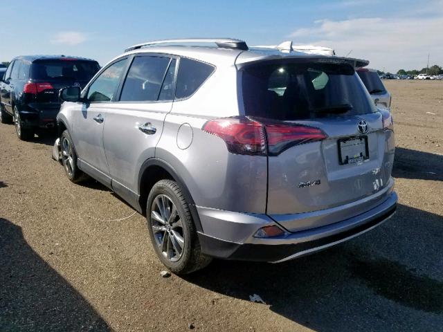 JTMDFREV6JJ234308 - 2018 TOYOTA RAV4 LIMIT SILVER photo 3