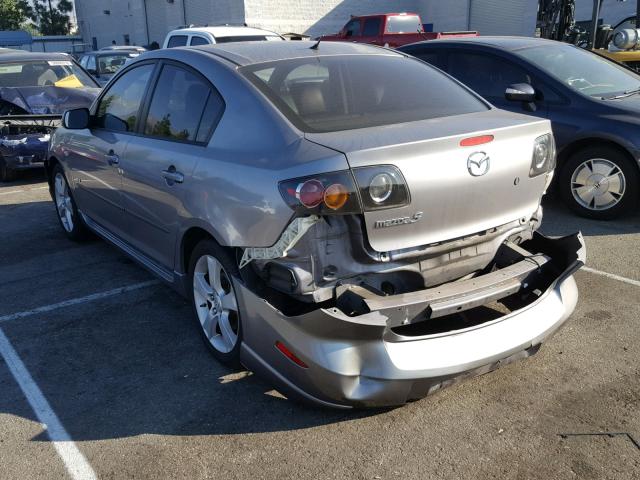 JM1BK323251256430 - 2005 MAZDA 3 S GRAY photo 3