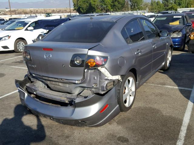 JM1BK323251256430 - 2005 MAZDA 3 S GRAY photo 4