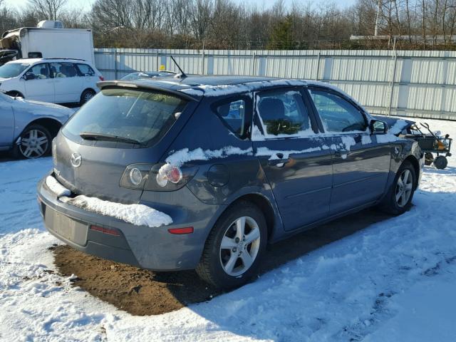 JM1BK34F481169463 - 2008 MAZDA 3 I BLUE photo 4