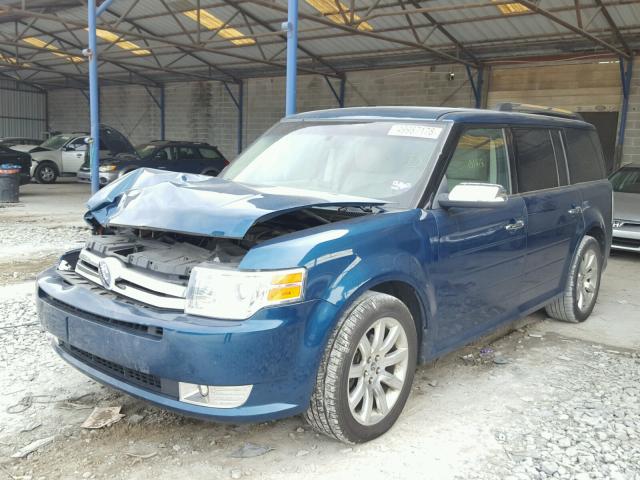 2FMGK5DCXBBA00286 - 2011 FORD FLEX LIMIT BLUE photo 2