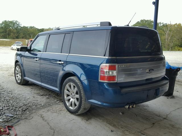 2FMGK5DCXBBA00286 - 2011 FORD FLEX LIMIT BLUE photo 3