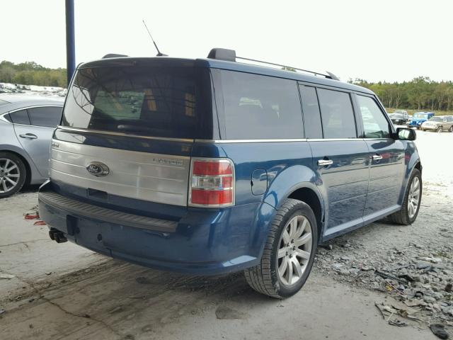 2FMGK5DCXBBA00286 - 2011 FORD FLEX LIMIT BLUE photo 4