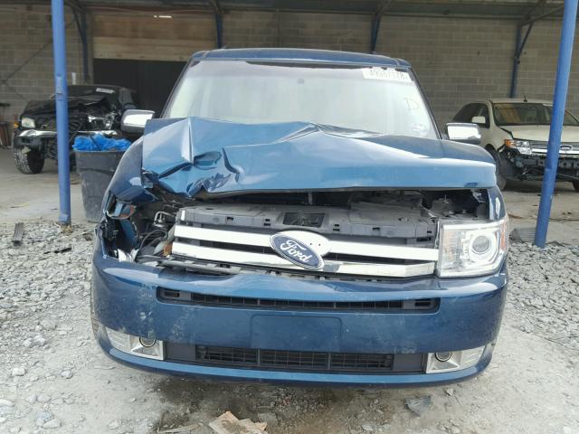 2FMGK5DCXBBA00286 - 2011 FORD FLEX LIMIT BLUE photo 9