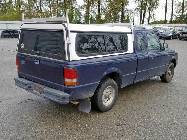 1FTCR14U6PPA22222 - 1993 FORD RANGER SUP BLUE photo 4