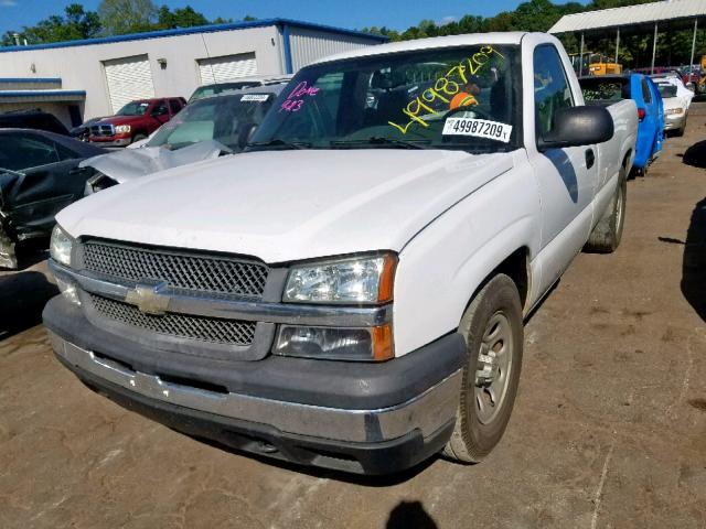 1GCEC14X45Z185019 - 2005 CHEVROLET SILVERADO WHITE photo 2