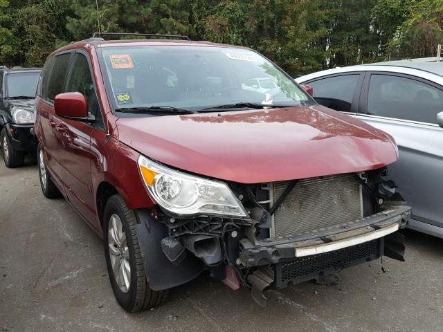 2C4RVABG7CR390663 - 2012 VOLKSWAGEN ROUTAN SE BURGUNDY photo 1