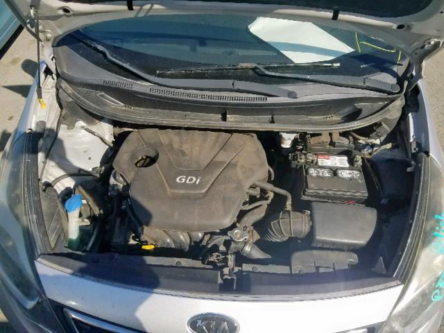 KNADN4A3XC6071627 - 2012 KIA RIO EX SILVER photo 7