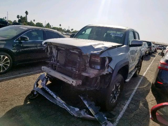 3TMAZ5CN8GM013956 - 2016 TOYOTA TACOMA DOU SILVER photo 2