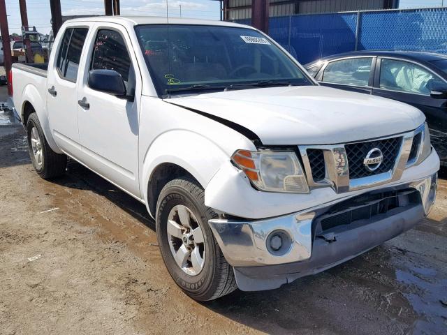 1N6AD0ER3AC418534 - 2010 NISSAN FRONTIER C WHITE photo 1