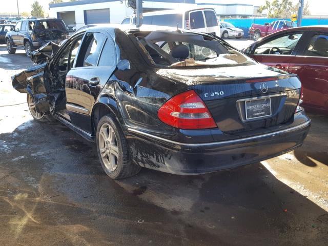 WDBUF56J76A838315 - 2006 MERCEDES-BENZ E 350 BLACK photo 3