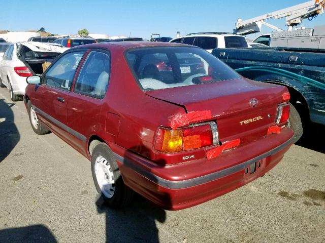 JT2EL43S2P0299107 - 1993 TOYOTA TERCEL DX RED photo 3