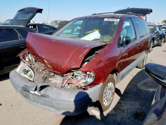 4T3ZF13C13U515946 - 2003 TOYOTA SIENNA LE MAROON photo 2