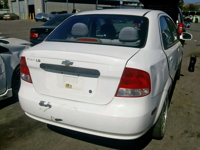 KL1TD526X5B477053 - 2005 CHEVROLET AVEO BASE 白色 照片 4