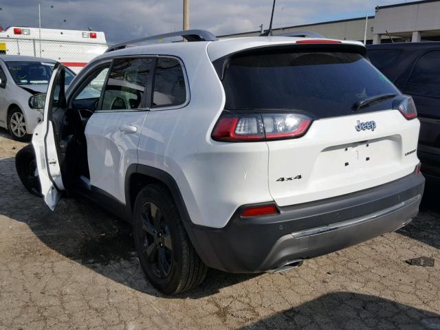 1C4PJMDX5KD107857 - 2019 JEEP CHEROKEE L WHITE photo 3