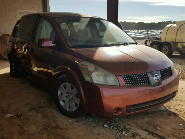 5N1BV28U94N311606 - 2004 NISSAN QUEST S RED photo 1